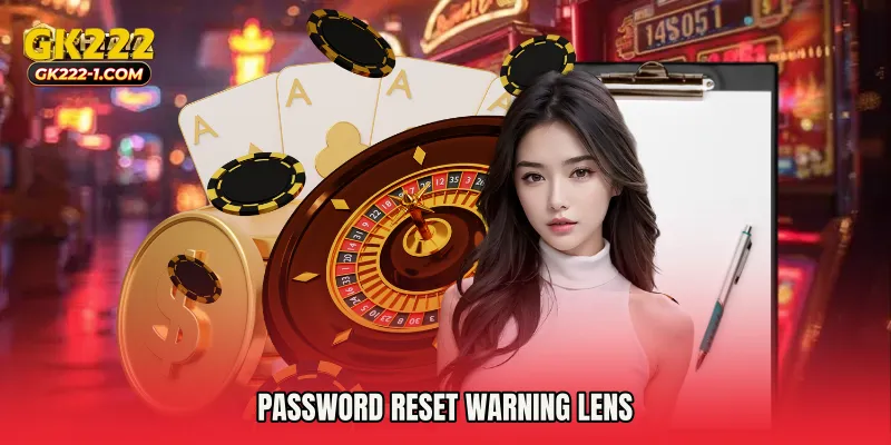 Password reset warning lens