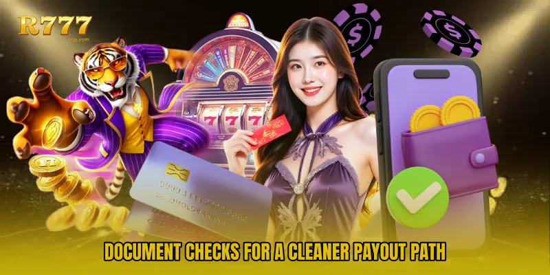 Document checks for a cleaner payout path